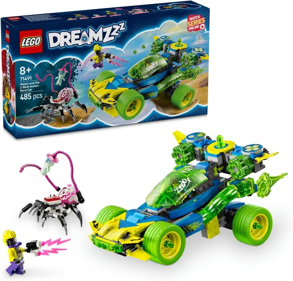 Dreamzzz Mateo Z-Blob Aksiyon Yarış Arabası 71491-8 Yaş Üzeri Kız Erkek Çocukları Için Yaratıcı Oyuncak Araç Yapım Seti, Doğum Günü Hediyesi (485 Parça) ürün görseli 1