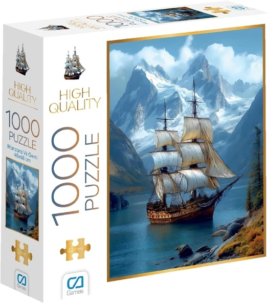 Ca Games Manzara Gemi 1000 Parça 2,2Mm Kalınlık 48X68Cm Profesyonel Hobi Puzzle Yapboz Serisi ürün görseli 1