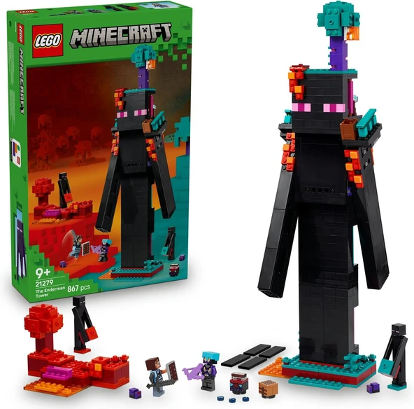Minecraft Enderman Kulesi 21279 - Video Oyunu Seven 9 Yaş Üzeri Çocuklar Için Minecraft Temalı Kule İçeren Yaratıcı Oyuncak Yapım Seti, Doğum Günü Hediyesi (867 Parça) ürün görseli 1