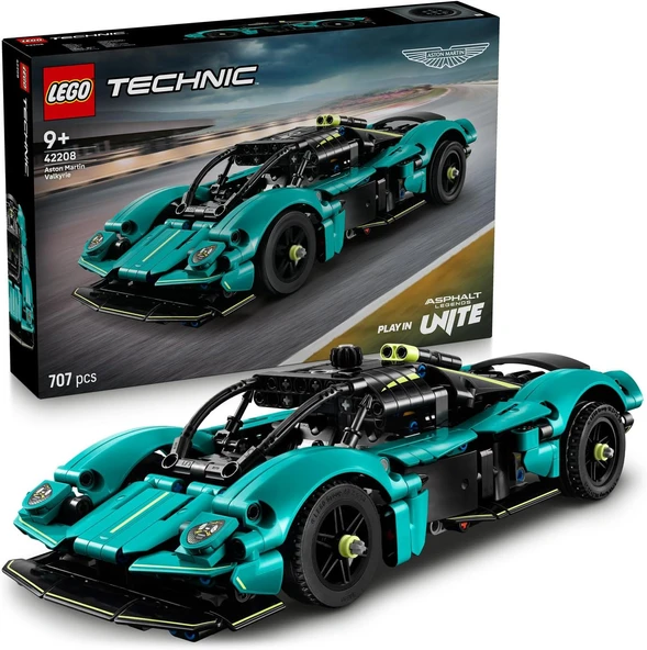 Technic Aston Martin Valkyrie 42208-9 Yaş Üzeri Araba Seven Çocuklar Için Araba Modeli İçeren Yaratıcı Oyuncak Araba Yapım Seti, Doğum Günü Özel Gün Hediye Fikri (707 Parça) ürün görseli 1