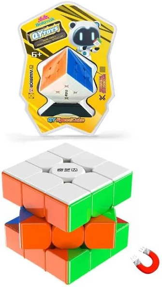 Qiyi Warrior M 3X3 Mıknatıslı Manyetik Zeka Küpü Akıl Küpü Rubik Küp Speed Cube ürün görseli 1