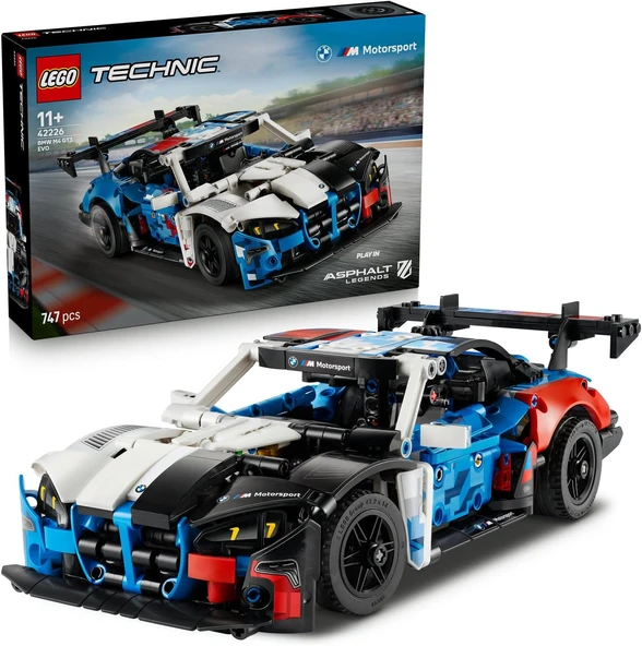 Technic Bmw M4 Gt3 Evo Yarış Arabası 42226-11 Yaş Üzeri Çocuklar Için Direksiyon, 6 Silindirli Motor Açılır Kapılar İçeren Yaratıcı Oyuncak Yapım Seti, Çocuklara Hediye Fikri (747 Parça) ürün görseli 1