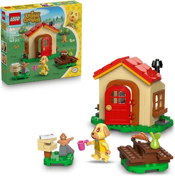 Animal Crossing Goldie Şirin Evinde 77058 – 6 Yaş Üzeri Kız Erkek Çocuklar Için Hayvan Figürlü Sevimli Ev Oyuncak Yapım Seti (149 Parça) ürün görseli 1