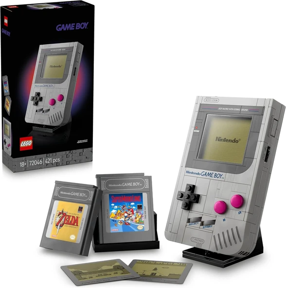 Game Boy 72046 – Yetişkin Hayranları Için Gerçeğe Yakın Taşınabilir Oyun Konsolu Replikası, Koleksiyonluk Yaratıcı Model Yapım Seti, Dekoratif Hediye Fikri (421 Parça) ürün görseli 1