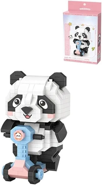 Lz8801 Panda Scooter Block Oyuncak 320 Parça ürün görseli 1