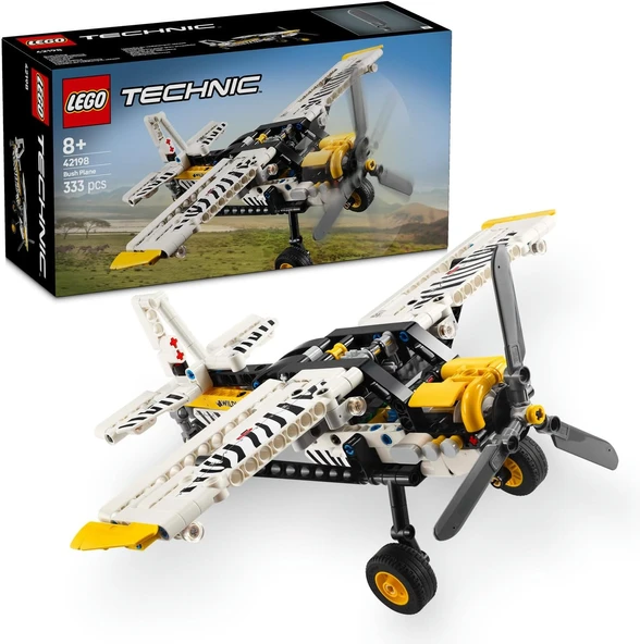 Technic Arazi Uçağı 42198 – 8 Yaş Üstü Erkek Kız Çocuklar Için Dönen Pervane Pistonlu Motor İçeren Yaratıcı Rol Yapma Oyuncağı, Hediye Fikri (333 Parça) ürün görseli 1