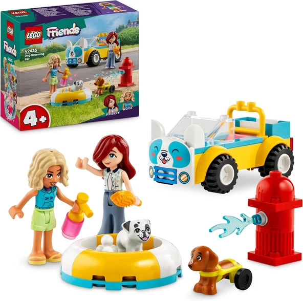 Friends Kuaförü Arabası 42635 – 4 Yaş Üzeri Kız Erkek Çocuklar Için Yılbaşı Hediyesi Fikri, 2 Mini Bebek 2 Figürü İçeren Yaratıcı Eğlenceli Oyuncak Yapım Seti (60 Parça) ürün görseli 1