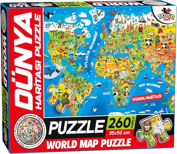 Dünya Hari̇tasi Puzzle ürün görseli 1