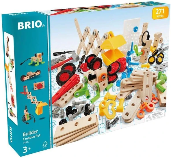 Brio 34589 – Builder Kindergartenset 270-Parça, Yapı Konstruktionsspielzeug ürün görseli 1