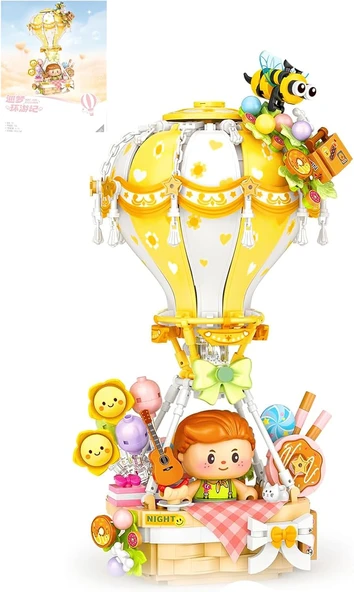Loz Creative Serisi Sarı Hava Balonu 750 Parça Oyuncak Yapım Seti Fflz-4113 ürün görseli 1