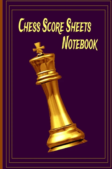 Chess Score Sheets Notebook: Chess Score Sheets Notebook Analyze Your Strategies Chess Game Record Book, Perfect Gift For Chess Lovers, Log Wins Moves & Strategy, Small Portable Size. ürün görseli 1