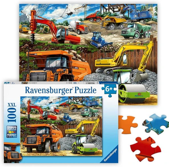 Ravensburger 100 Parça Kamyonlar Puzzle ürün görseli 1