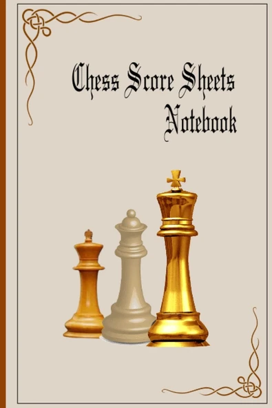 Chess Score Sheets Notebook: Chess Score Sheets Notebook Analyze Your Strategies Chess Game Record Book, Perfect Gift For Chess Lovers, Log Wins Moves & Strategy, Small Portable Size. ürün görseli 1
