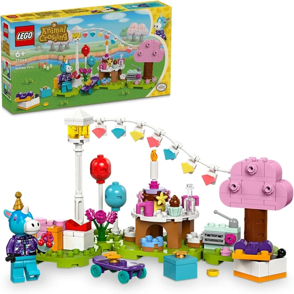 Animal Crossing Julian Doğum Gününü Kutluyor 77046 – 6 Yaş Üzeri Çocuklar Için Yılbaşı Hediyesi Fikri, At Minifigürü Çok Sayıda Aksesuar İçeren Yaratıcı Oyuncak Yapım Seti (170 Parça) ürün görseli 1