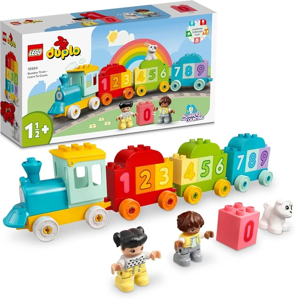 Duplo İlk Sayı Treni - Saymayı Öğren 10954-18 Ay Üzeri Çocuklar İçin Sayma Yetisini Geliştiren Eğitici Oyuncak Yapım Seti (23 Parça) ürün görseli 1