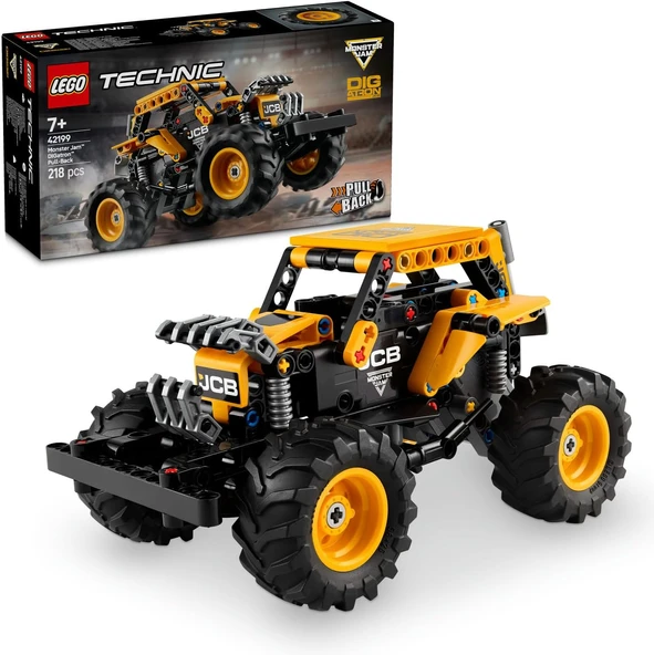 Technic Jam Digatron Çek–Bırak Oyuncak Kamyon – Yaratıcı Oyunları Seven 7 Yaş Üzeri Erkek Kız Çocukları Için Araç Yapım Seti, Hediye Fikri 42199 (218 Parça) ürün görseli 1
