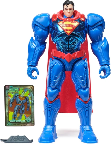 Dc Metal Force Superman Aksiyon Figürü, 30 Cm Büyüklüğünde, Aksiyon Dolu Maceralar Için 8 Eklem Noktası. 4 Yaş Üstü Çocuklar Için ürün görseli 1