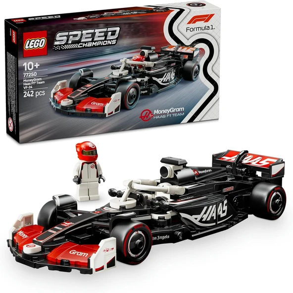 Speed Champions Moneygram Haas F1 Team Vf-24 Yarış Arabası 77250 – 10 Yaş Üzeri Kız Erkek Çocukları Ile Motorseverler Için Sürücü Minifigür İçeren Yapım Sergileme Seti (263 Parça) ürün görseli 1