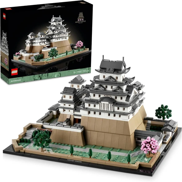 Architecture Mimari Simgeler Koleksiyonu, Himeji Kalesi 21060 - Seyahat, Mimari Tarih Meraklısı Yetişkinler Için Koleksiyonluk Sergilenebilir Model Yapım Seti (2125 Parça) ürün görseli 1