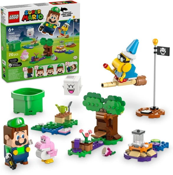 Super Mario İnteraktif Luigi Ile Maceralar 71440-6 Yaş Üzeri Çocuklar İçin Koleksiyonluk Yaratıcı Oyuncak Yapım Seti (210 Parça) ürün görseli 1