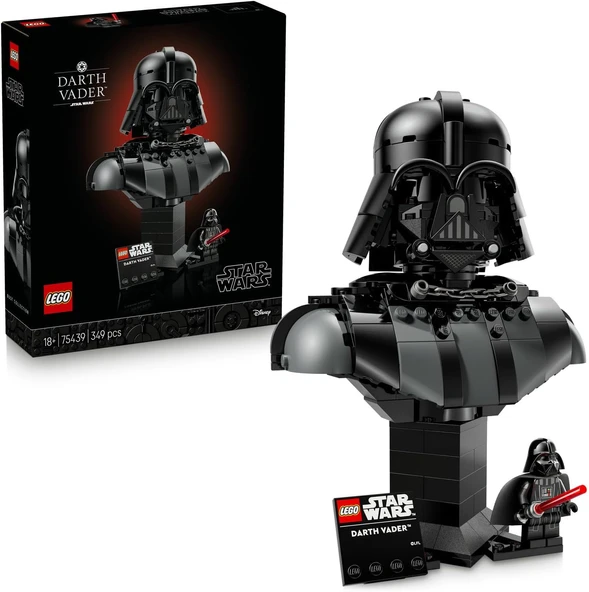 Wars Darth Vader Büstü 75439 - Yetişkinler Için Darth Vader Minifigürü Ile İsim Levhalı Stant İçeren Yaratıcı Dekoratif Model Yapım Seti, Kadınlar Erkekler Için Hediye Fikri (349 Parça) ürün görseli 1
