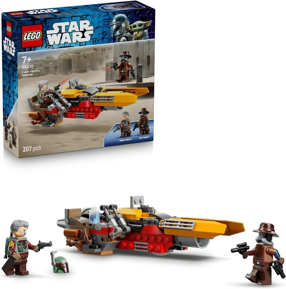 Wars: The Mandalorian Cobb Vanth’In Hız Motoru 75437-7 Yaş Üzeri Çocuklar Için Aksesuarlara Sahip Cobb Vanth Cad Bane Minifigürleri İçeren Oyuncak Yapım Seti, Hediye Fikri (207 Parça) ürün görseli 1