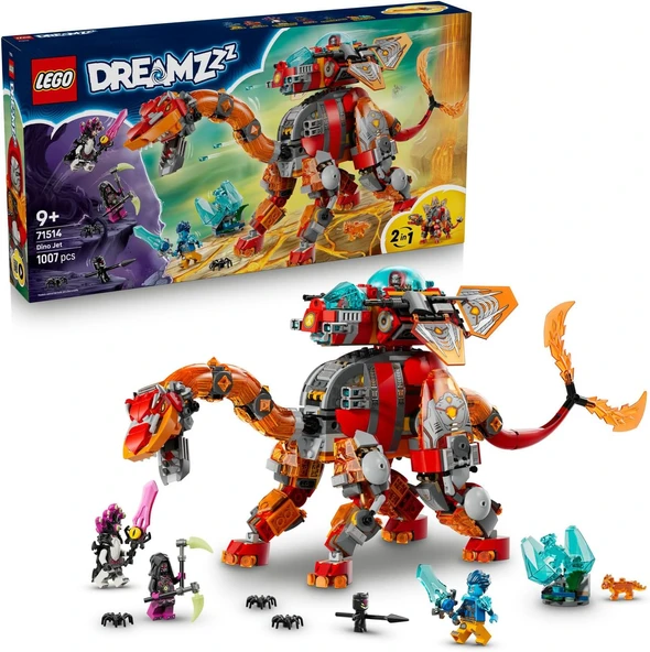 Dreamzzz Dinozor Jet 71514 – 9 Yaş Üzeri Çocuklar Için Logan, Cooper, Kabus İmparatoru Arika Minifigürleri İçeren 2 İnşa Seçenekli Yaratıcı Oyuncak Yapım Seti, Hediye Fikri (1007 Parça) ürün görseli 1