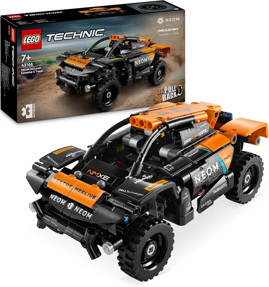 Technic Neom Mclaren Extreme E Race Car 42166 – 7 Yaş Üzeri Çocuklar Oyuncak Yarış Arabası Hediyesi Fikri, Detaylar İçeren Koleksiyonluk Yaratıcı Oyuncak Model Yapım Seti (252 Parça) ürün görseli 1