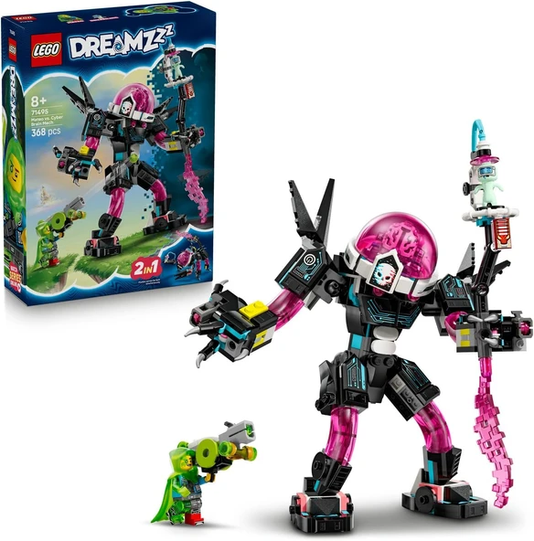 Dreamzzz Mateo, Siber Beyin Robotuna Karşı 71495-8 Yaş Üzeri Çocuklar Için Atıcılar, Açılan Kokpit Mateo Minifigürü Ile Düşçü Figürü İçeren Yaratıcı Oyuncak Yapım Seti (368 Parça) ürün görseli 1