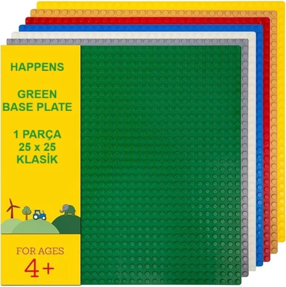 11023 Yeşil Zemin Plaka, +4 Yaratıcı Oyuncak Yapım Seti (1 Parça) 25Cmx25Cm, Baseplate ürün görseli 1