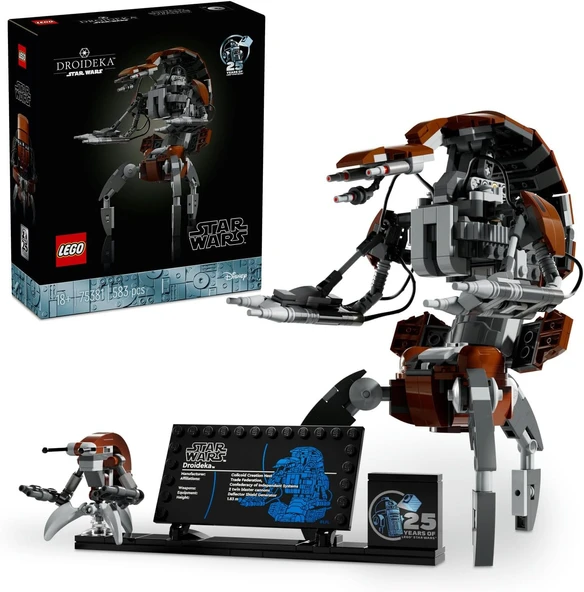 Wars Droideka 75381 Yetişkinler Için Koleksiyonluk Yaratıcı Sergileme Modeli Yapım Seti (583 Parça) ürün görseli 1