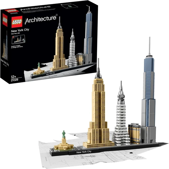 Architecture New York City 21028 - Seyahat, Mimari Tarih Meraklısı Yetişkinler Için Koleksiyonluk Yapım Seti (598 Parça) ürün görseli 1
