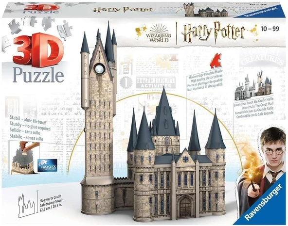 Ravensburger, 3D Puzzle Harry Potter Astronomi Kulesi, Yetişkin Puzzle ürün görseli 1