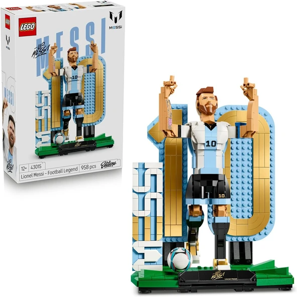 Editions Lionel Messi – Futbol Efsanesi 43015-12 Yaş Üzeri Çocuklar Için Figür Baskılı İsim Levhası İçeren Yaratıcı Oyuncak Yapım Seti, Doğum Günü Hediyesi Fikri (958 Parça) ürün görseli 1