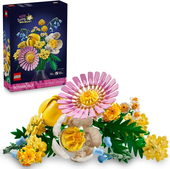 Botanicals Küçük Sarı Buket 10347-9 Yaş Üzeri Kız Erkek Çocuklar Için Papatya, Şakayık Lale Dahil Yapay Çiçekler İçeren Yaratıcı Dekoratif Çiçek Buketi Yapım Seti (373 Parça) ürün görseli 1