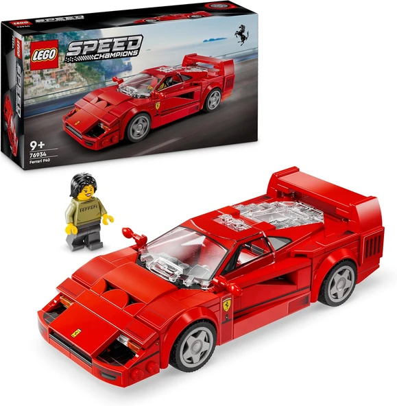 Speed Champions Ferrari F40 Süper Araba 76934 – 9 Yaş Üzeri Çocuklar İçin İnşa Edilebilen Oyuncak Araç Modeli Yapım Seti (318 Parça) ürün görseli 1