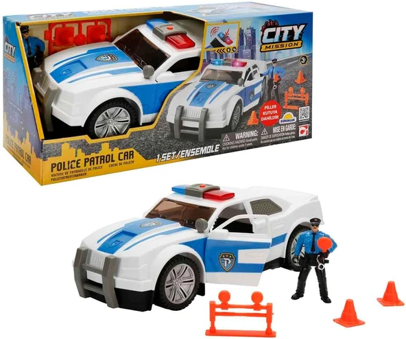 Oyun Set Rescue Force Polıce Patrol Car Ses/Işık ürün görseli 1