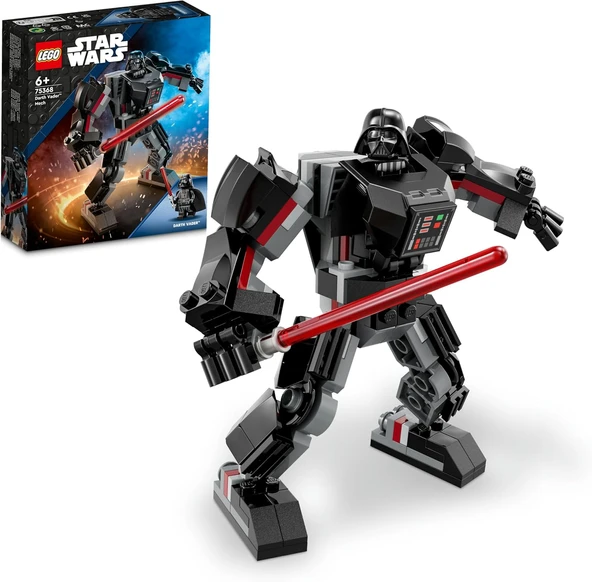 Lego® Wars™ Darth Vader Robotu 75368-6 Yaş Üzeri Wars Hayranı Çocuklar Için Yaratıcı Oyuncak Yapım Seti (139 Parça) ürün görseli 1