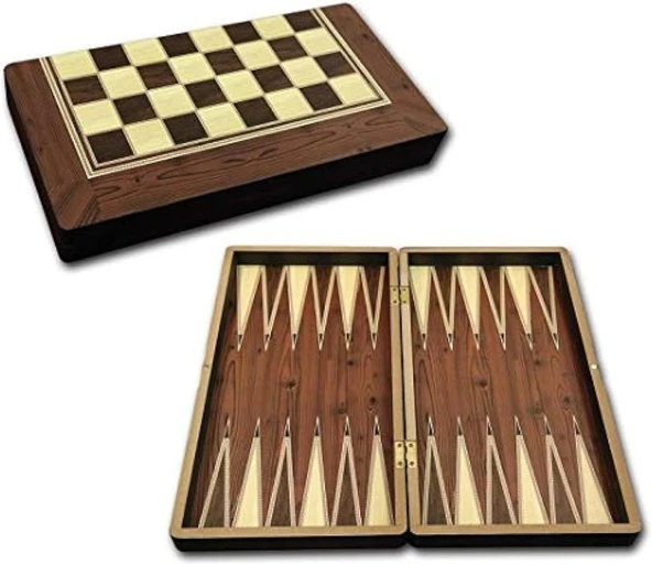 Staroyun Staroyun1020371 24,5 X 48 X 6 Cm Big Platinum Backgammon ürün görseli 1