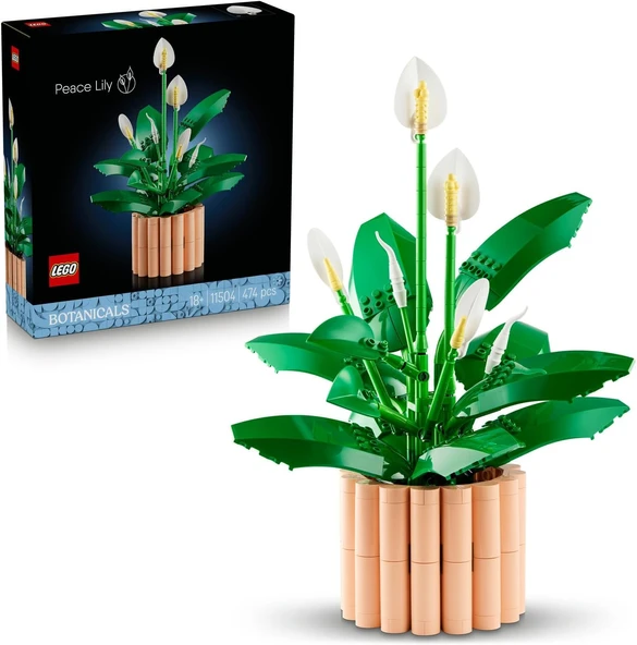 Botanicals Barış Çiçeği 11504 - Yetişkin Kadınlar Erkekler Için Farklı Aşamalarda 6 Barış Çiçeği İçeren Sevgililer Günü'Ne Özel Koleksiyonluk Dekoratif Model Yapım Seti (474 Parça) ürün görseli 1
