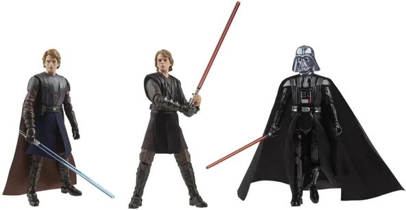 Wars Koleksiyonu The Journey Of Anakin Skywalker'In Yolculuğu, Wars 9,5 Cm Koleksiyon Aksiyon Figürü 3'Lü Paket G1282 Otantik ürün görseli 1