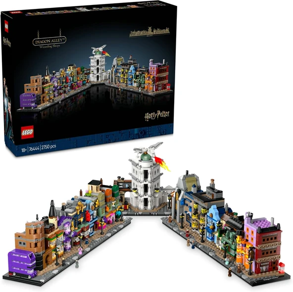 Harry Potter Diagon Yolu Büyücü Mağazaları 76444 - Yetişkinler Için Koleksiyonluk Yaratıcı Keyifli Sergileme Modeli Yapım Seti, Doğum Günü Hediyesi (2750 Parça) ürün görseli 1