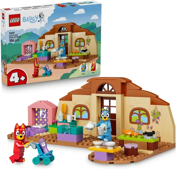Bluey Rusty Bluey Ile Okul 11221-4 Yaş Üzeri Kız Erkek Çocuklar Için Rol Yapma Aksesuarları İçeren Yaratıcı Oyuncak Yapım Seti, Çocuklar Için Doğum Günü Hediyesi Fikri (106 Parça) ürün görseli 1
