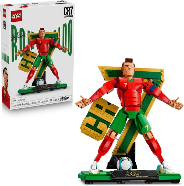 Editions Cristiano Ronaldo – Futbol Efsanesi 43016-12 Yaş Üzeri Çocuklar Için Figür Baskılı İmza Levhası İçeren Yaratıcı Oyuncak Yapım Seti, Doğum Günü Hediyesi Fikri (854 Parça) ürün görseli 1