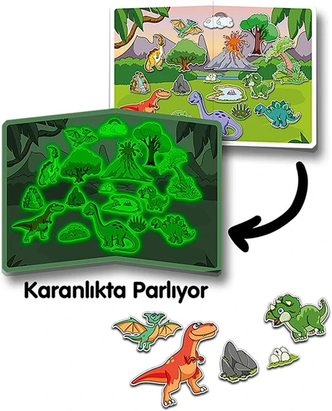 Dino Manyetik Hikaye Oluşturma Kutu Oyunu ürün görseli 1