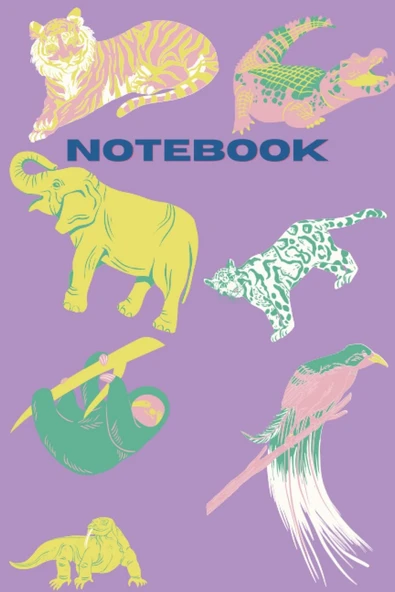 Jungle Nottebook Lilac ürün görseli 1