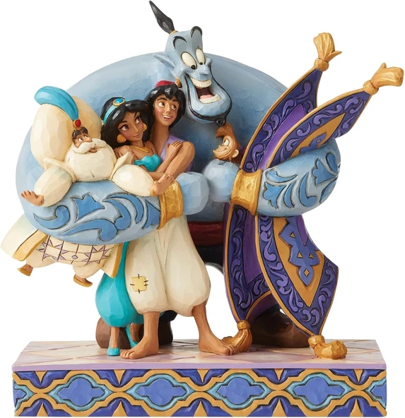 Enesco Traditions Group Hug Aladdin Figürü, Çok Renkli ürün görseli 1