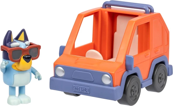 Bluey Circula Amigos Bu Sevimli Araç Seyahat Aracı Tüm Arazi, Eklemli Figür 6-7,6 Cm, Figür Dahil ürün görseli 1