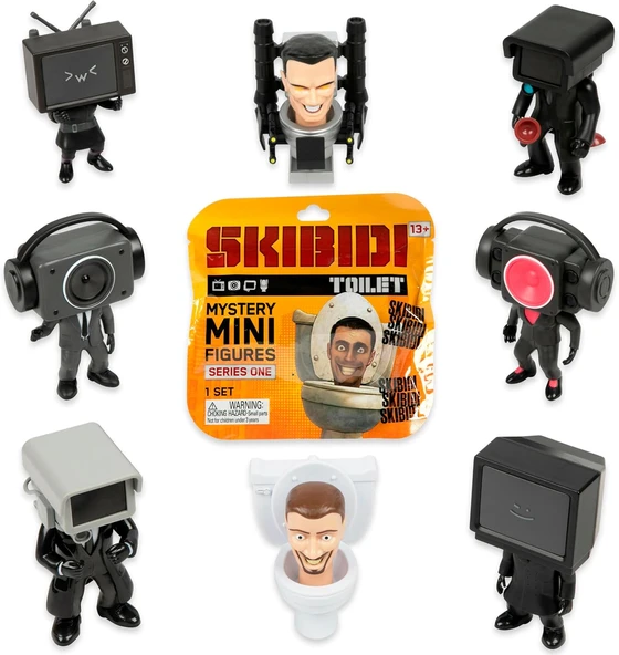 Skibidi Toilet Mini Sürpriz, Tuvalet Temalı Komik Figür Oyuncaklar ürün görseli 1