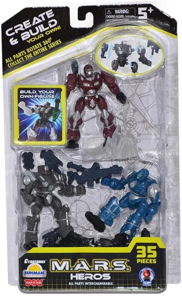 S00040930 Sun-Hpk-Figür Set M.A.R.S.Heros 3Lü 35Prç.3A. ürün görseli 1